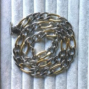 Stainless Steel Two-Tone Necklace